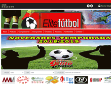 Tablet Screenshot of ligaelitefutbol.com